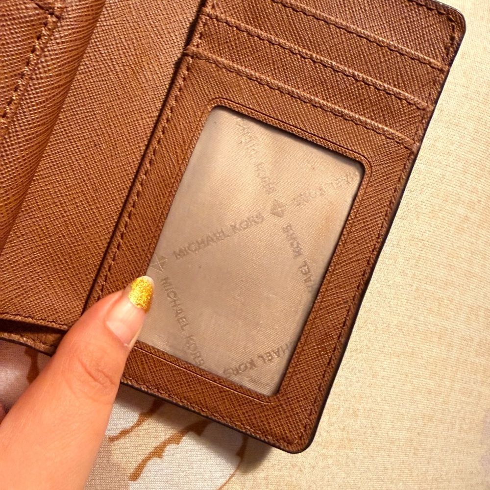 Michael Kors Brown Leather Card Holder - Picture 9 of 16